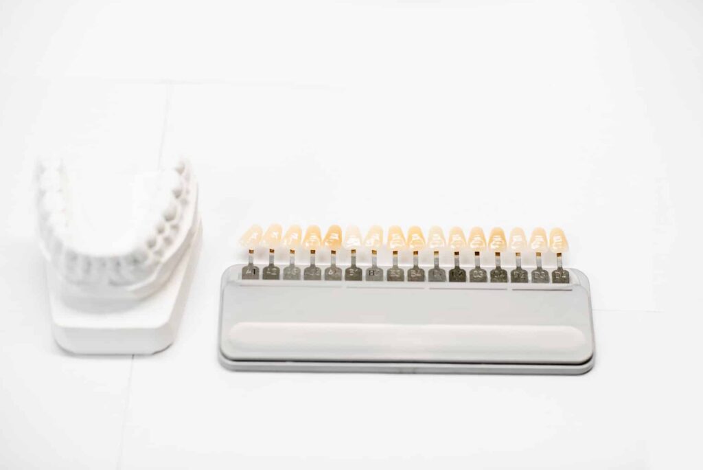 set of veneers for tone selection